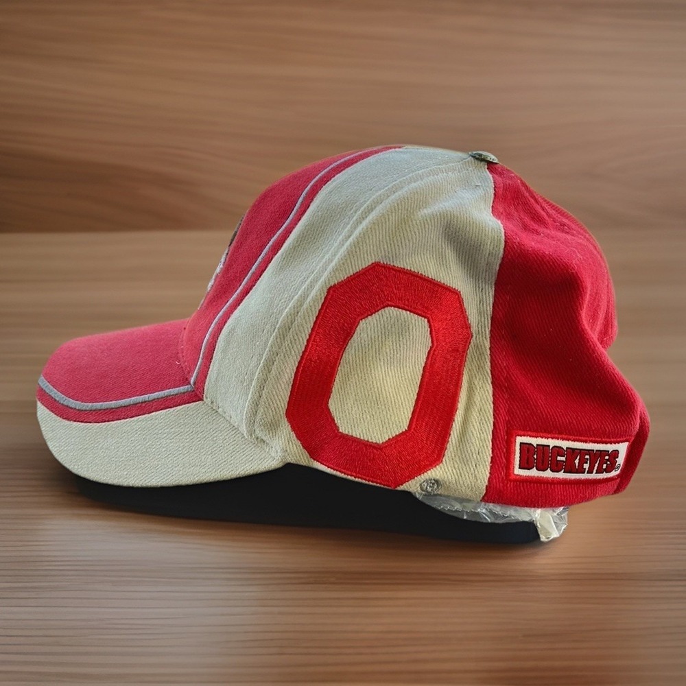 Ohio State Buckeyes StrapBack Hat Cap O LOGO Captain's Collection Vintage 90s